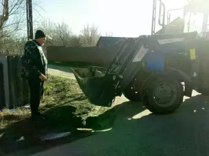 Устранение провала на ул. 40 лет Октября